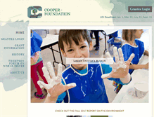 Tablet Screenshot of cooperfoundation.org